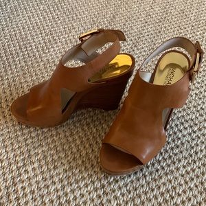 Michael Kors Josephine leather wedge